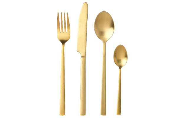 BITZ Besteckset Metall 27x26x5cm Messing