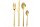 BITZ Besteckset Metall 27x26x5cm Messing