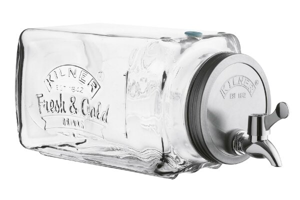 KILNER Getränkespender aus Glas 3l 32,7x14x18cm transparent