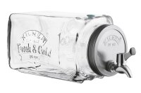 KILNER Getränkespender aus Glas 3l 32,7x14x18cm transparent