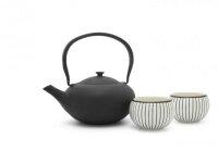 BREDEMEIJER Tee-Set Gusseisen/Porzellan Shanxi 1l schwarz...