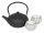 BREDEMEIJER Tee-Set Gusseisen/Porzellan Shanxi 1l schwarz 3teilig
