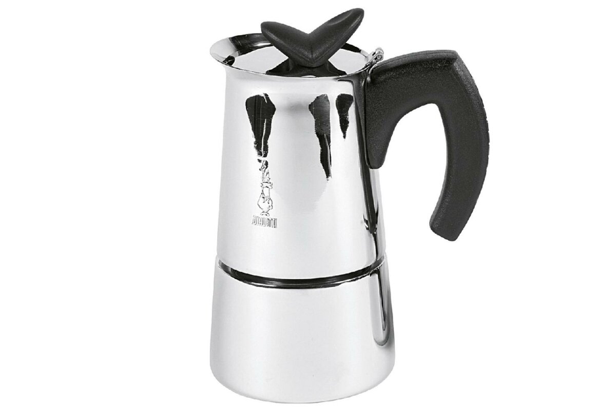BIALETTI Espressobereiter Musa 4 Tassen Edelstahl zumoo
