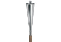 BLOMUS Gartenfackel Orchos Edelstahl matt/Hartholz 300 ml...