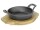 KÜCHENPROFI Servierpfanne mit 2 Griffen und Holzbrett BBQ 18,5x24x5,5cm