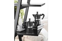 BIALETTI Espressokocher Moka Express Color 6 Tassen schwarz