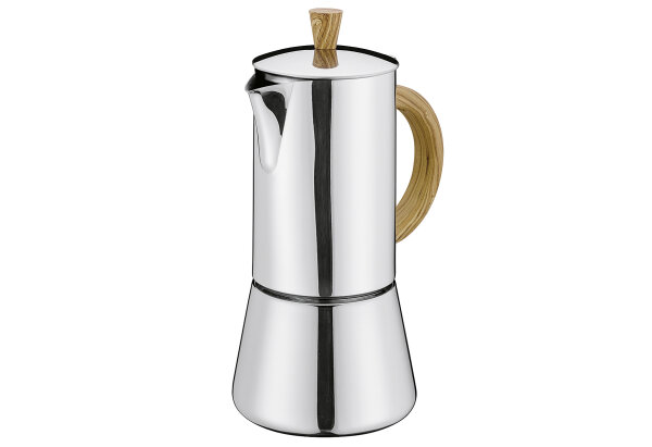 CILIO Espressokocher FIGARO Edelstahl 6T Olive
