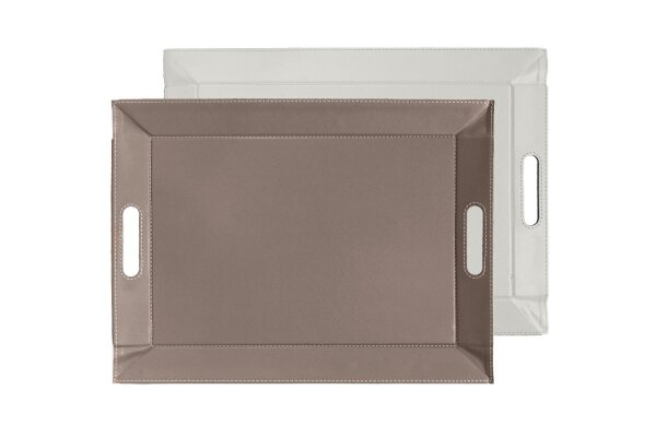 FREEFORM DUO Wendetablett 55x41cm groß weiss/taupe