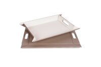 FREEFORM DUO Wendetablett 55x41cm groß weiss/taupe