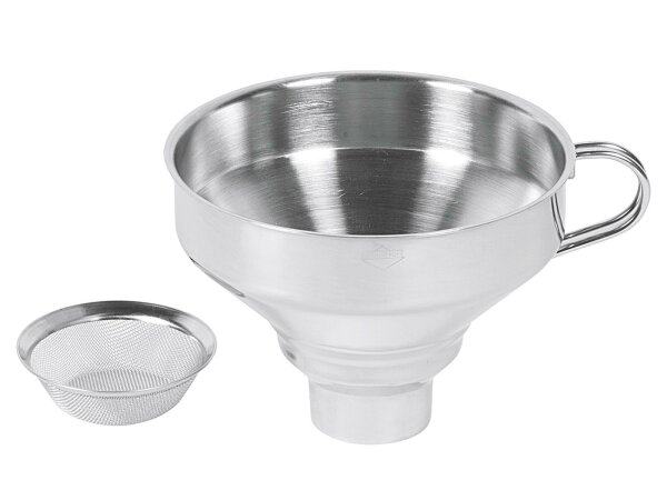 KÜCHENPROFI Trichter Edelstahl mit Sieb 9cm Ø13cm