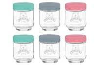 KILNER Babyglas 190ml mit Silikonverschluss 6er Set