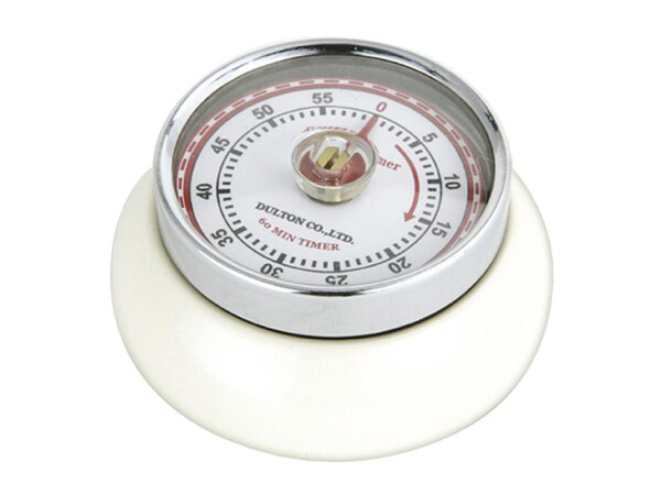 ZASSENHAUS Kurzzeitmesser Retro-Look 3cm Ø7cm creme