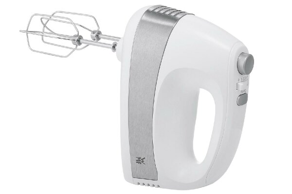 WMF Handmixer Kult S 2 Rührbesen, 2 Knethaken 300 Watt weiß / cromargan matt 