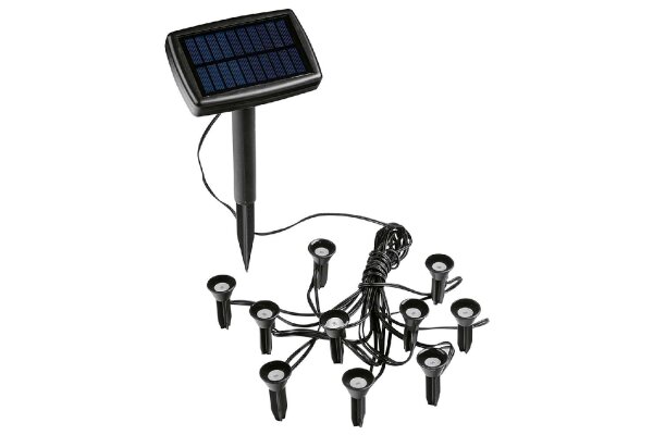 HI LED Solar Pflanzenstrahler 12x8x18cm