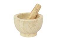 Marmor M&ouml;rser elfenbein &oslash; 13cm