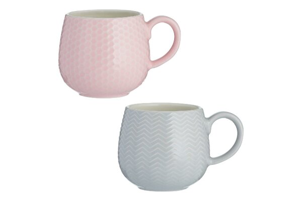 Tasse Honigwaben 350ml pink