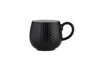 Tasse Honigwaben 350ml schwarz