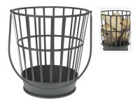 Feuerkorb Metall 38x38xH38/77cm