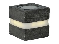 STAR TRADING LED Solar Deko Stonecube 8x8,5cm 2er