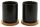 BREDEMEIJER Teebecher Umea mit Untersetzer 200ml 2er Set schwarz