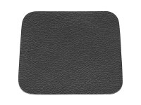 ASA Glasuntersetzer Lederoptik schwarz 10x10cm 4Stück