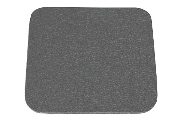 ASA Glasuntersetzer Lederoptik basalt 10x10cm 4Stück
