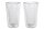 LEOPOLD Latte Macciato-Glas 280 ml 13cm Ø9cm 2er Set