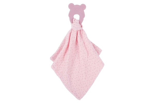 Swaddle&Silikon Beißring pink