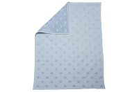 FUSSENEGGER Babydecke Riga Punkte 70x90cm blau