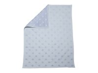 FUSSENEGGER Babydecke Riga Punkte 70x90cm blau