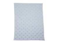 FUSSENEGGER Babydecke Riga Punkte 70x90cm blau