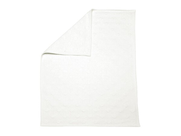 FUSSENEGGER Babydecke Riga Punkte 70x90cm weiß