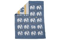 Babydecke Lima Elefant blau