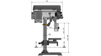 OPTIMUM Tischbohrmaschine "OPTIdrill DQ 20V" 230 V Gewicht: ca. 4