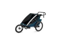 THULE Kinderanhänger "Chariot Cross 2"  Einstellba maljolica blau