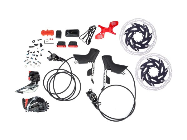 SRAM Schaltgruppen-Set Red eTap AXS 2x Road Disc  gerät mit Kabel