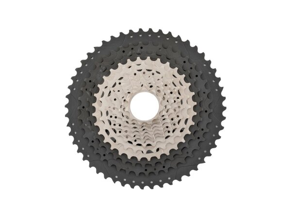 MICHE Kassettenzahnkranz "XM 12" 12-fach, Aluminiu schwarz / silb