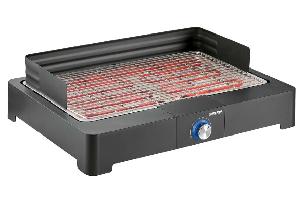 Severin BBQ Tischgrill PG8565 mit Edelstahlrost
