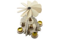 HI Weihnachtspyramide Holz für Teelichte...