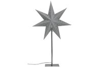 Papierstern mit Ständer samt grau 45cm