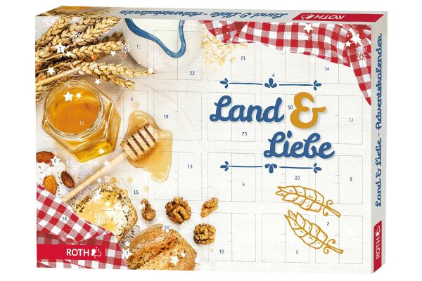 ROTH Adventskalender Land&Liebe 24 Frühstücks+Genussartikel 45x34x4cm