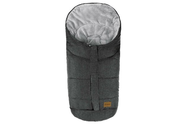 FILLIKID Winterfußsack Eiger Soft Gr.0 Polyester-Pongee melange schwarz