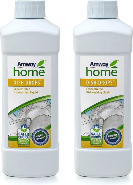 2x Amway Dish Drops 1 Liter flüssiges Geschirrspülmittel