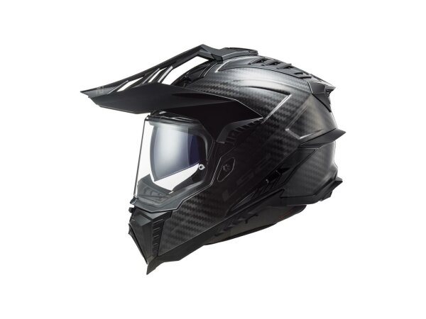 LS2 Endurohelm "MX701 Explorer Carbon So schwarz, Gr. 65 / 66 = 3XL