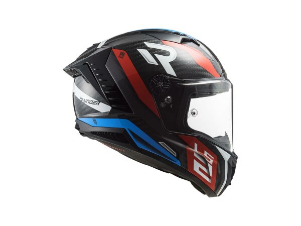 LS2 Integralhelm "FF805 Thunder Carbon S schwarz / rot / blau, Gr. 59 / 60 = L