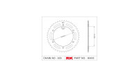 RK Kettenrad "5603" 525, Stahl, silber 44...