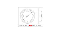 RK Kettenrad "5151" 525, Stahl, silber 43...