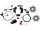 SRAM Schaltgruppen-Set "Red eTap AXS 1x" "Road Disc Flat Mount", bestehend aus: Schaltwerk (max. 33 Zähne), Schalt-/Bremshebel, hydr. Scheibenbremsen, zwei Centerline XR Bremsscheiben Ø 160 mm, 6-Loch, Akku, Ladegerät mit Kabel