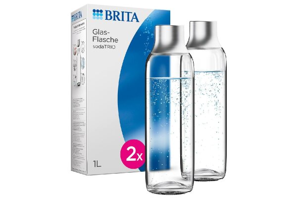 BRITA Glasflasche sodaTRIO Pack 2Stück