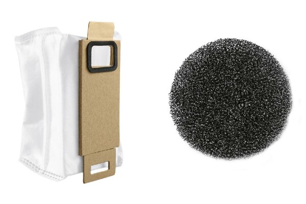 HOOGO Staubbeutel- u.Filterset für hoogo S4 Staubbeutelhalterung (12 Staubbeutel u.3 Vormotorfilter)